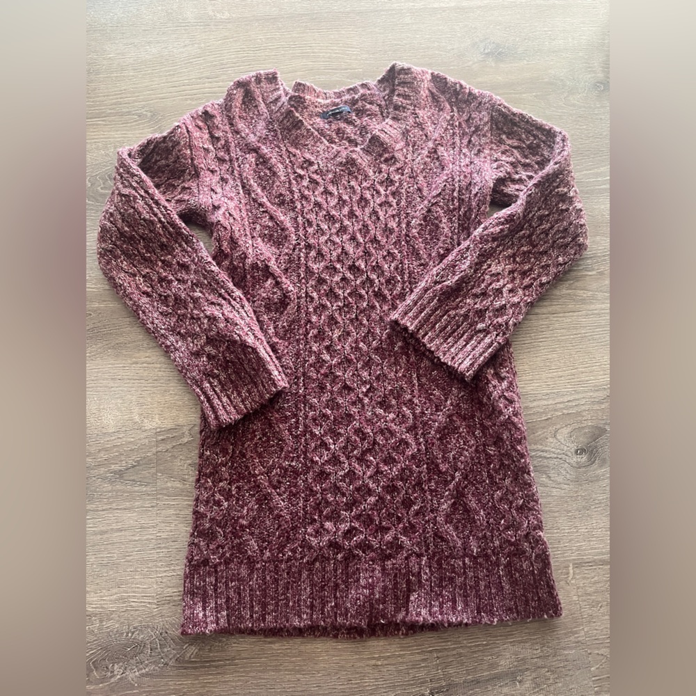 American Eagle Cable Knit Sweater Mini Dress